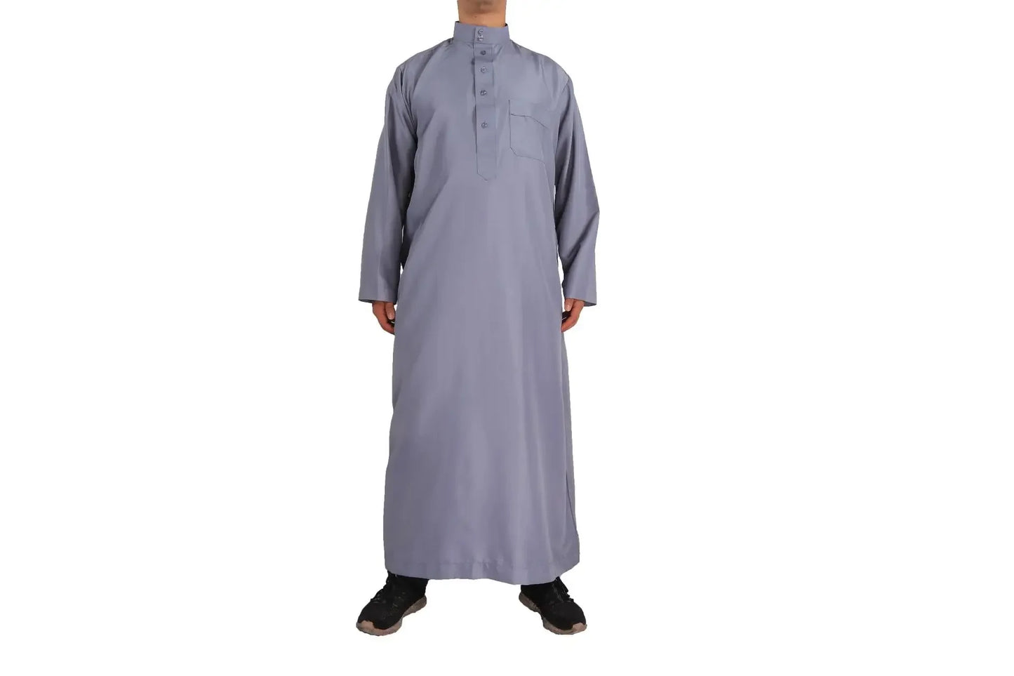 Neu 2025 Naher Osten Muslim Männer Kleid Langarm Jubba Thobe Ramadan Eid Dishdasha Robe Muslimisch Islamische Kaftane Arabische Kleidung