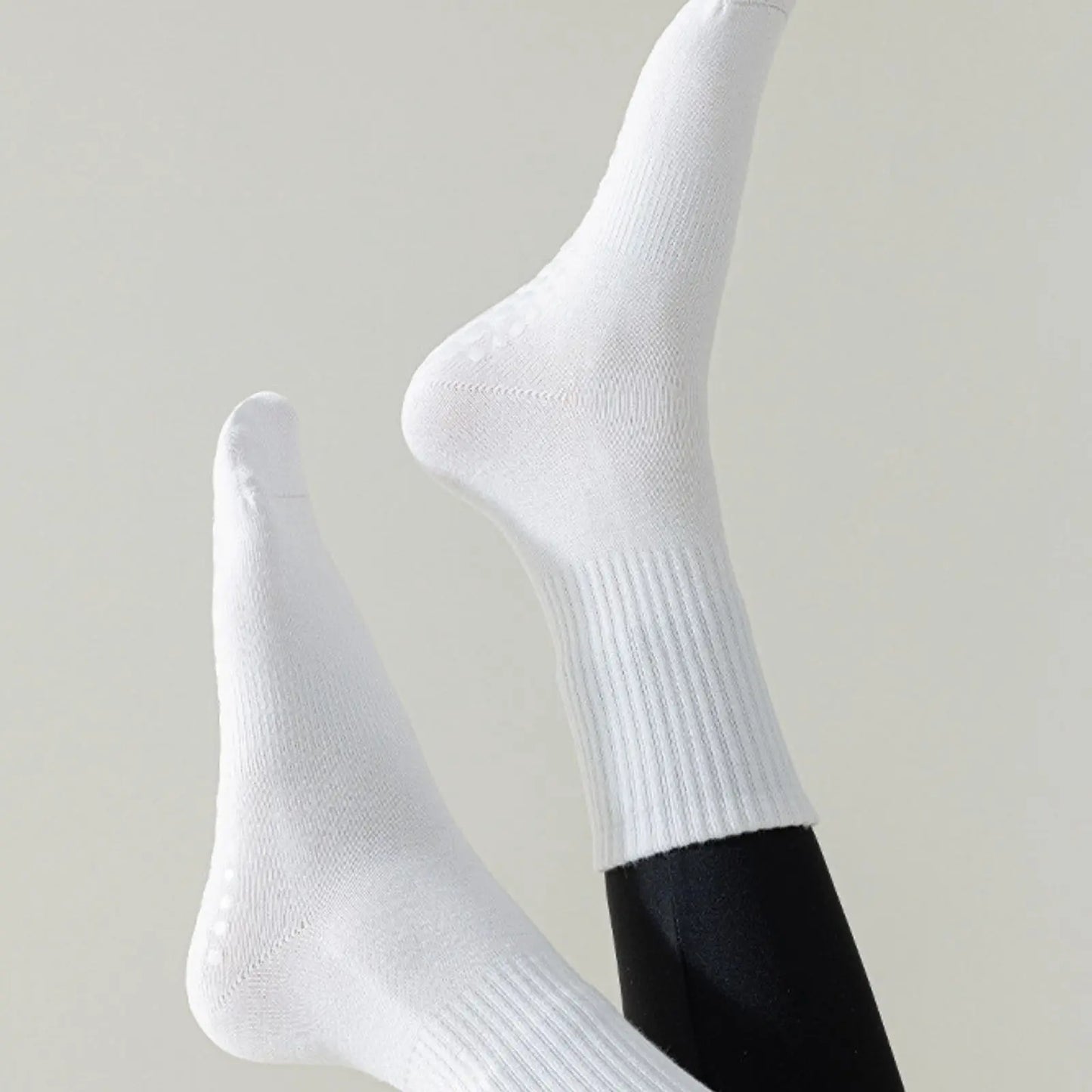 RMSWEETYIL 2 Paar Pilates Yoga Socken mit Noppen für Damen, rutschfeste Griffsocken für Tanz, Ballett, rutschfeste Übungs-Klebesocken für Damen