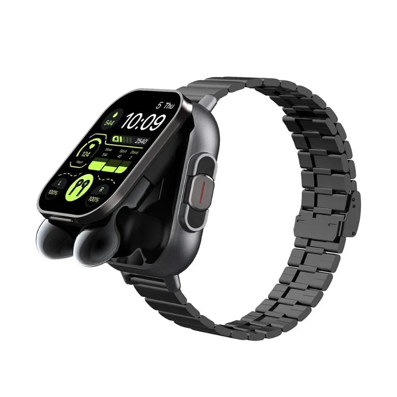 Montre Intelligente 2026 D8 Pro avec Écran 2,01 pouces, Écouteurs sans Fil, Fréquence Cardiaque, Pression Artérielle, Oxygène Sanguin et Assistant Sportif