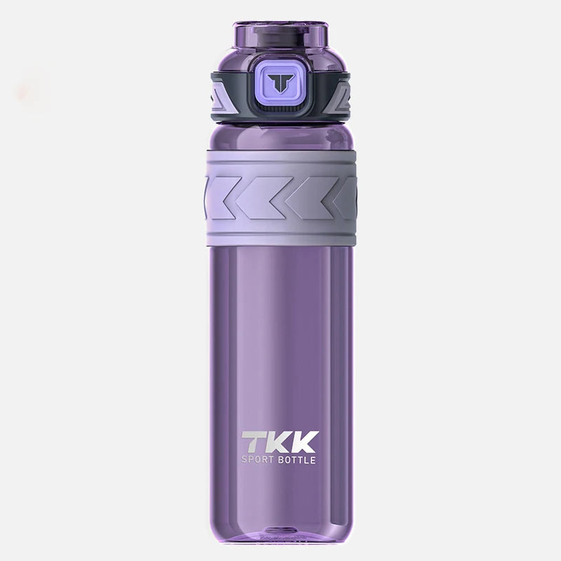 TKK 600/800/1000ml Sport-Trinkflasche Tritan BPA-frei Strohhalm Tragbar Auslaufsicher Kunststoff Trinkgeschirr Outdoor Fitness Kanne