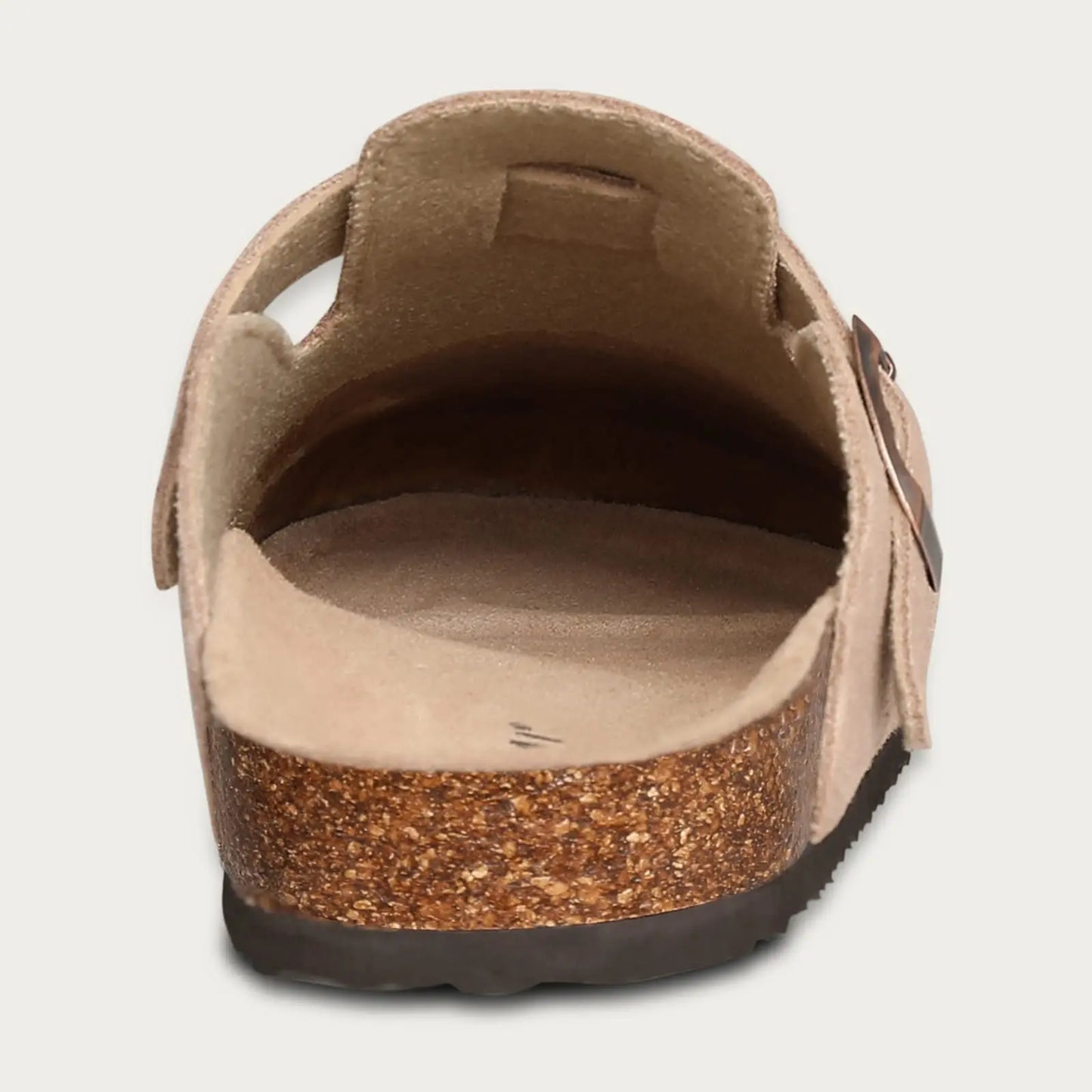 KIDMI Wildleder-Clogs für Damen Herren Pantoletten Korkfußbett Sandalen mit Fußgewölbestütze Modische rutschfeste Outdoor-Strandschuhe Hausschuhe