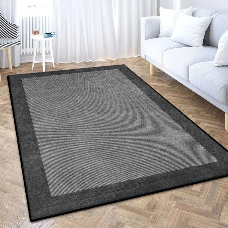 Moderner geometrischer TEPPICH FÜR WOHNZIMMER Leichte Luxus-Dekoration Schlafzimmer Leicht zu reinigender Teppich Große Fläche Wohnzimmer Anti-Rutsch-Matten