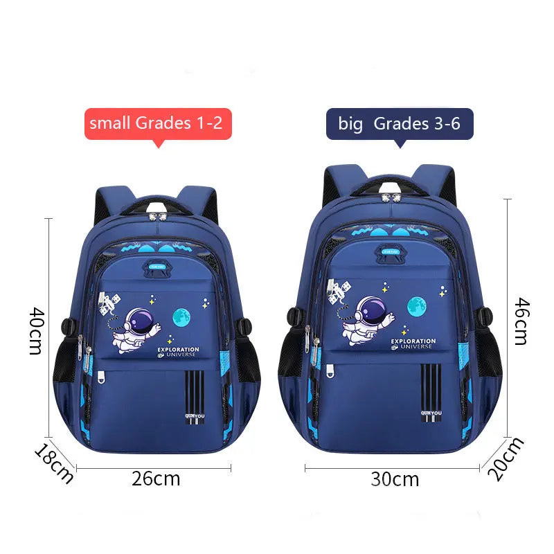 Kinderrucksack Schultaschen für Jungen Astronauten-Schulrucksack Wasserdichte Grundschultasche Mochila Infantil