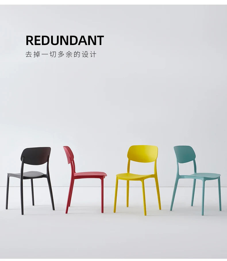 Bequeme Esszimmerstühle Europäischer Kunststoff Küche Moderne nordische Esszimmerstühle Ultraleicht Trendy Chaises Salle Manger Möbel