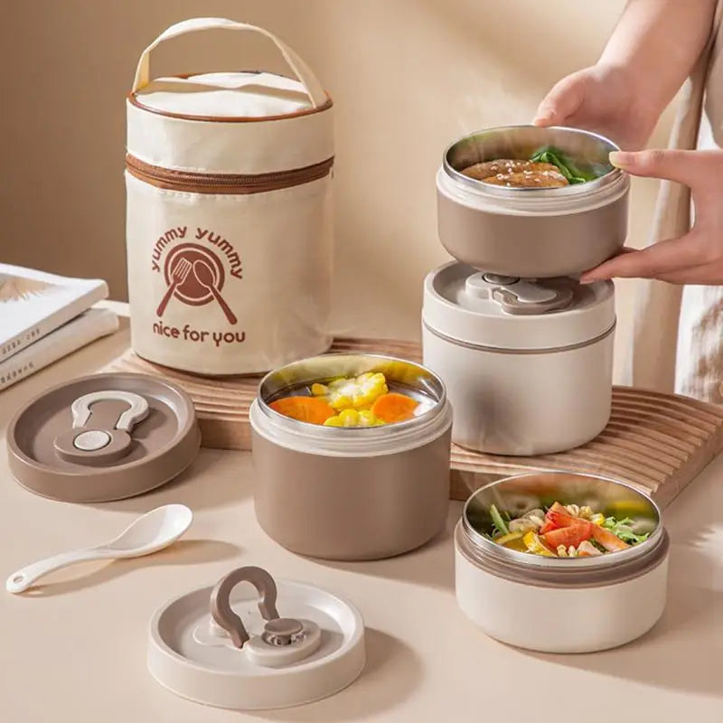 350ml/650ml Speisen-Thermobehälter, isolierter Suppenbecher, Thermoskanne, Edelstahl-Lunchbox, Thermobehälter, hält warm für Schulkinder