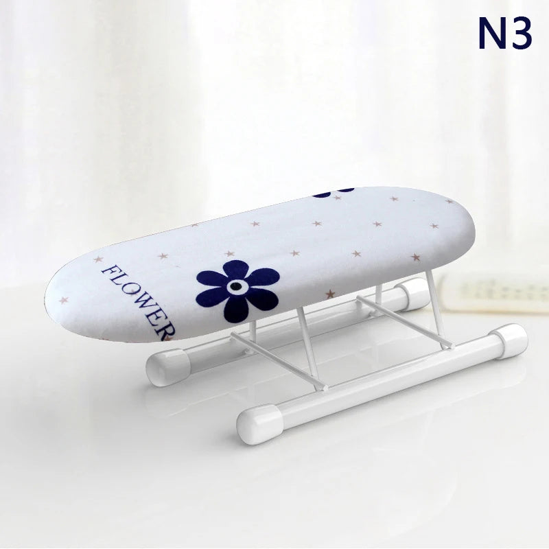 Folding Mini Ironing Board with Folding Legs Portable Household Clothes Ironing Rack Home Supplies Heat Resistant Ironing Cover