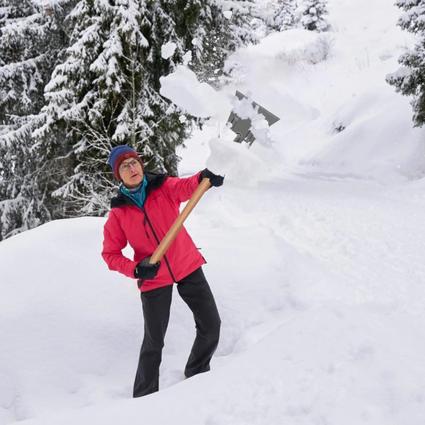 Hochleistungs-Schneeschaufel Eis-Entfernung Schaber Schneeschaufel für Auto für Outdoor Winter Windschutzscheibe Garten LKW Reinigung Fenster Rasen