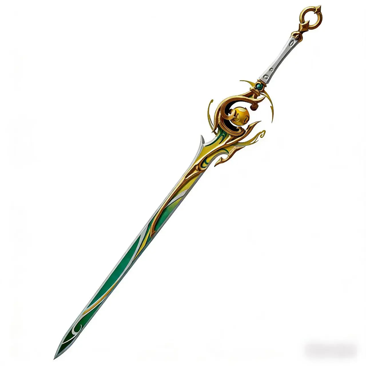 ZIBAI Cos Épée Cheval Blanc Longueur 118CM Armes Jeu Genshin Impact Accessoire de Cosplay Halloween Noël Fête Costume Accessoires