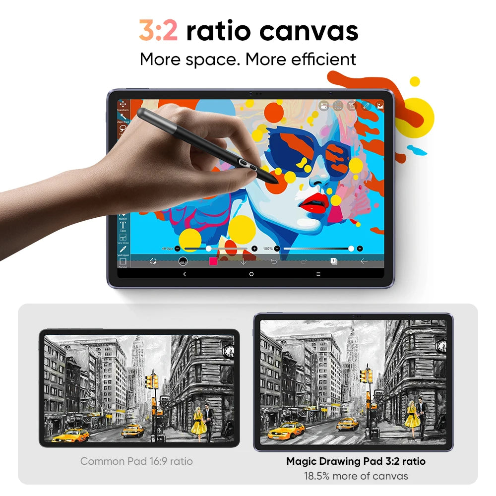 XPPen Magic Drawing Pad 12,2 Zoll Tablet Android 8GB/256GB 8000mAh mit X3 Pro Slim Stylus 16K Druckstufen Zeichentablett