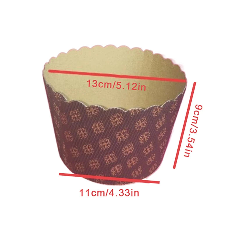 5 moules en papier pour Panettone, forme colombe, pâtisserie, pain, gâteau, emballage carton, décoration de gâteau, fête de Noël, outils de cuisson de cuisine