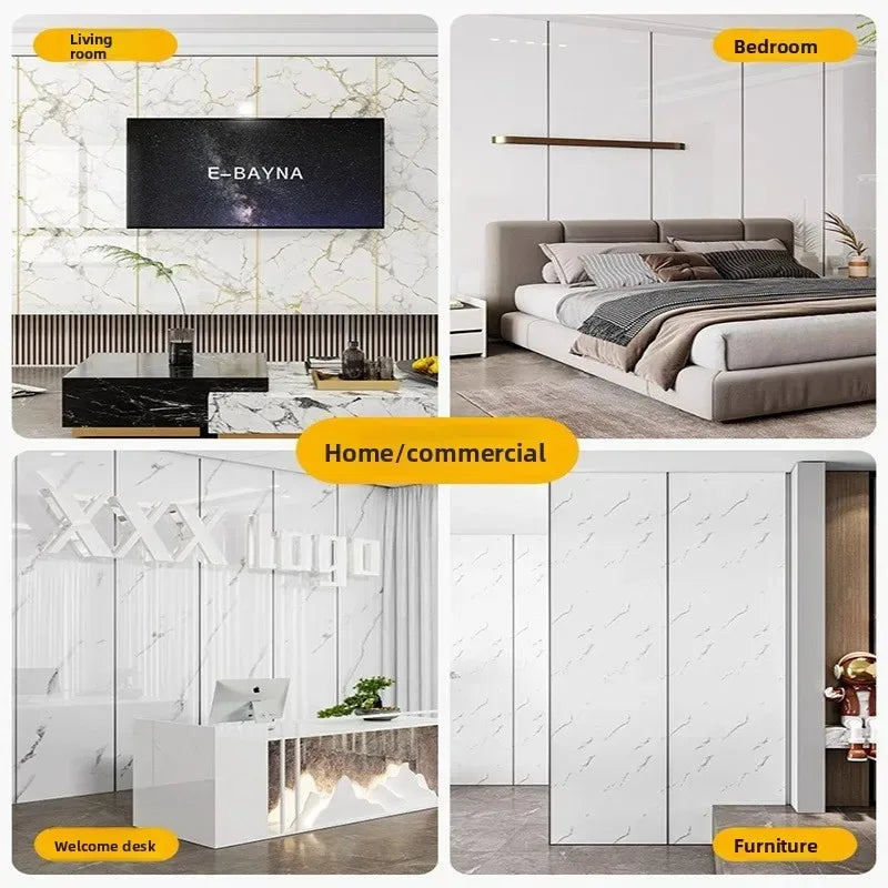Selbstklebende Dicke Tapete Marmoreffekt Wandaufkleber Wasserdichte Wandverkleidung für Wohnzimmer Schlafzimmer Heimdekoration