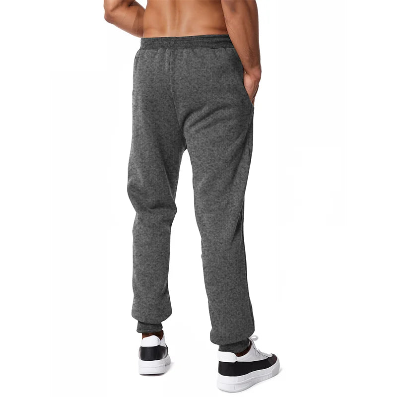 Nouveau Pantalon de Survêtement Homme, Poches Latérales Zippées, Jogging Sport Décontracté, Taille Élastique, Ample, pour le Fitness et la Gymnastique