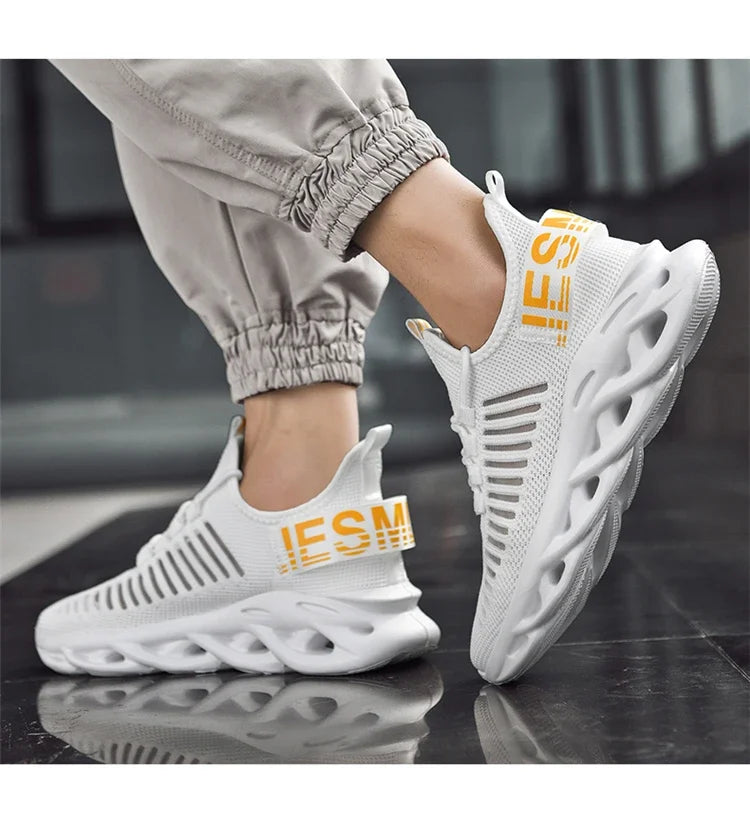 Atmungsaktive Freizeit-Sportschuhe für Frühling und Sommer, leichte, flache Lauf-Slipper für Damen und Herren