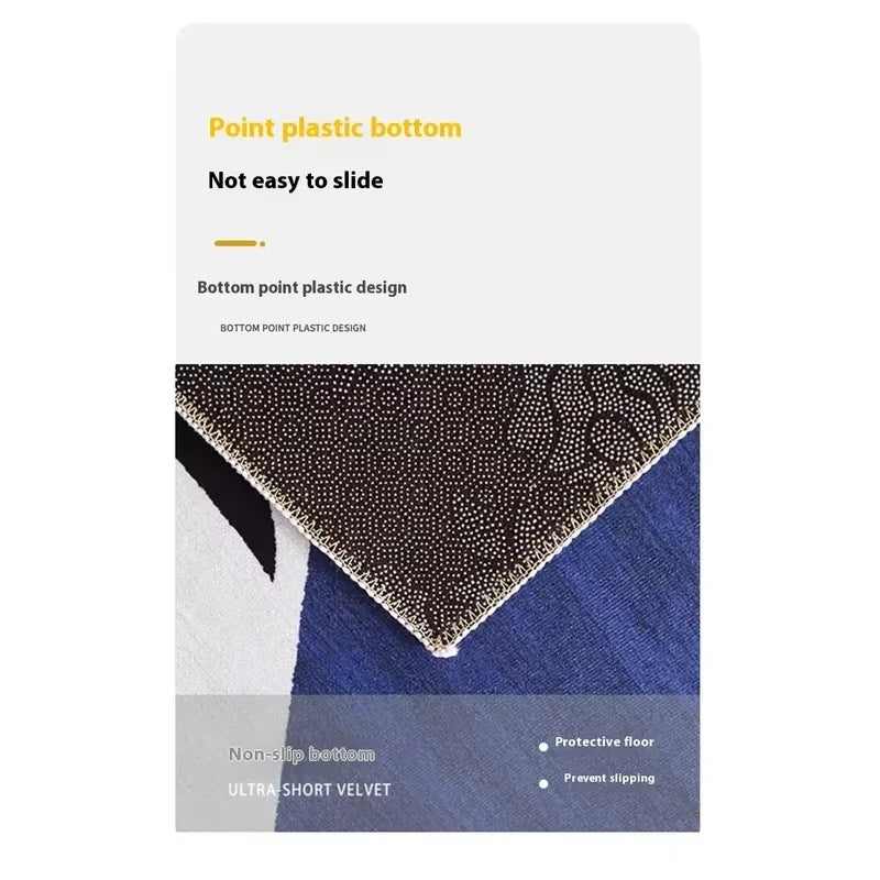 VIKAMA Kristall-Samtteppich – 2D Visuelle Illusion Endlose Höhle Kreatives Thema – Geeignet für Restaurants, Wohnzimmer, Schlafzimmer
