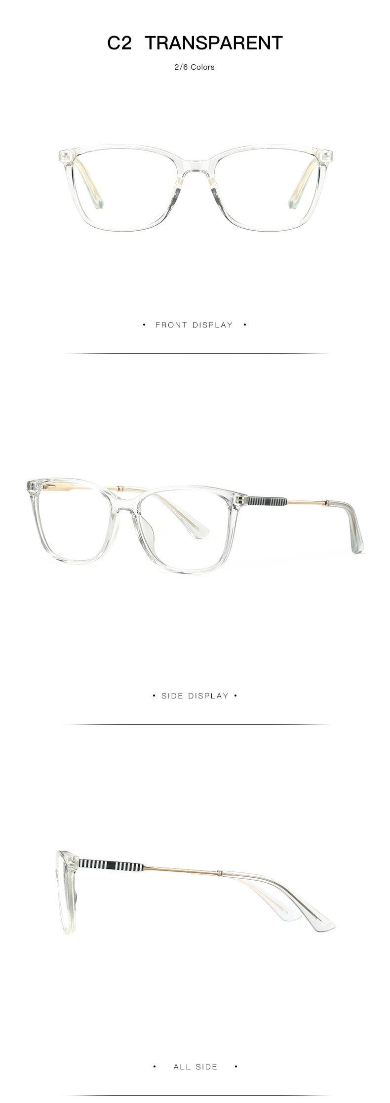 JMISUS Fashion Lunettes Classiques Femme Design Minimaliste Personnalisable Sur Ordonnance Anti-lumière Bleue Photochromiques