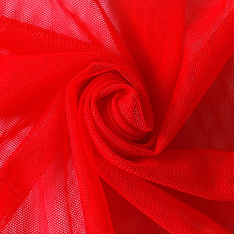 Tissu de Tulle à Mailles Douces Encrypté pour Coudre Décorations de Mariage Rideaux Moustiquaires Robe de Mariée Tissus de Couture DIY1m/5m/10m