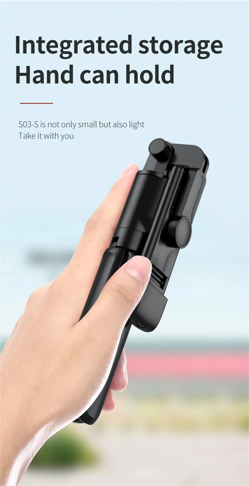 MEUYAG Tragbares, faltbares Selfie-Stick-Stativ mit Aufhelllicht und kabelloser Bluetooth-Fernbedienung für Telefone