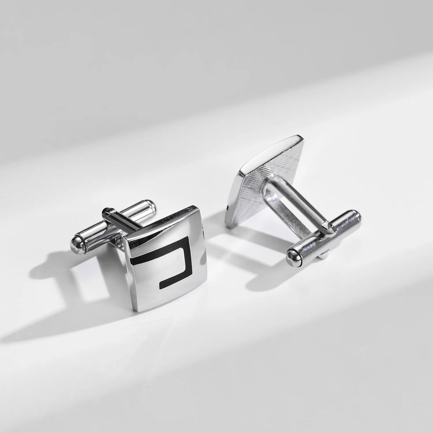 1 Paire Boutons De Manchette Carrés En Cuivre Et Pinces À Cravate Pour Hommes, Cadeaux De Mariage De Luxe, Bijoux De Mode, Poignets Pour Hommes