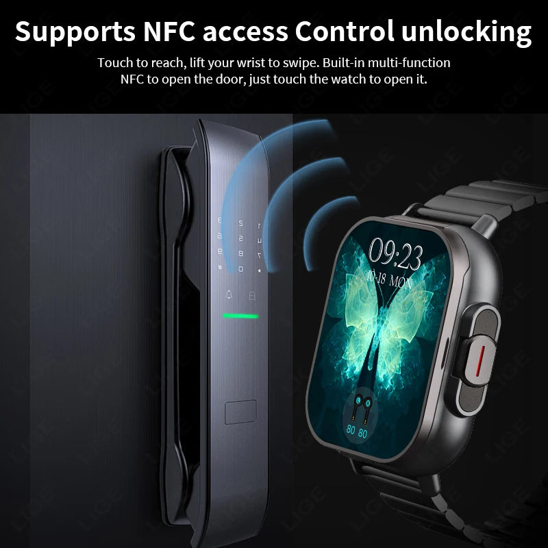 Montre connectée TWS 2 en 1 avec écouteurs, montre de sport, oreillette Bluetooth, montre d'appel, moniteur de santé pour hommes, NFC, montre intelligente pour femmes, écouteurs
