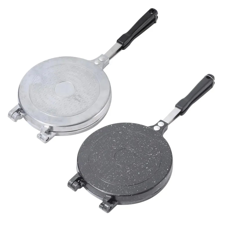 Double Sided Frying Pan Aluminum Alloy Nonstick Pancake Pan Sandwich Baking Pan Maker For Kitchen Omelets Pancakes Breakfast