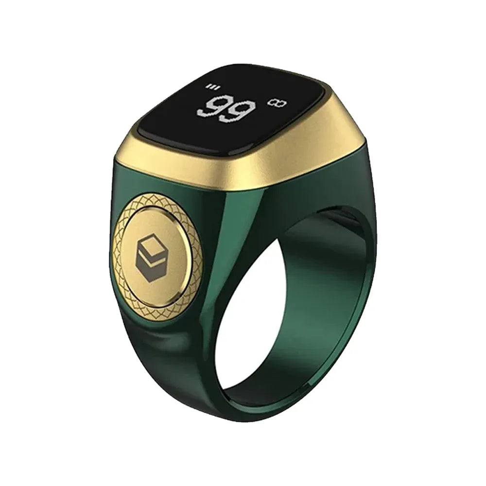 Bague Smart Zikr Qibla 2026, éloge, tasbih, compteur numérique électronique pour musulmans, rappel de vibration à 5 heures de prière, étanche