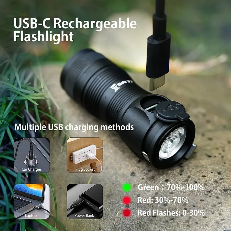 Sofirn Mini SC13A Anduril Lampe torche puissante 519A LED 1300lm 18350 Lampe LED rechargeable 95 IRC élevé avec aimant