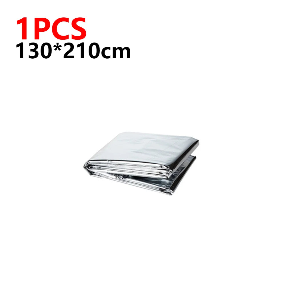 1-5PCS Emergency Thermal Blanket Waterproof Windproof Blankets for Outdoor Survive First Aid Blanket Foil Thermal Rescue Blanket