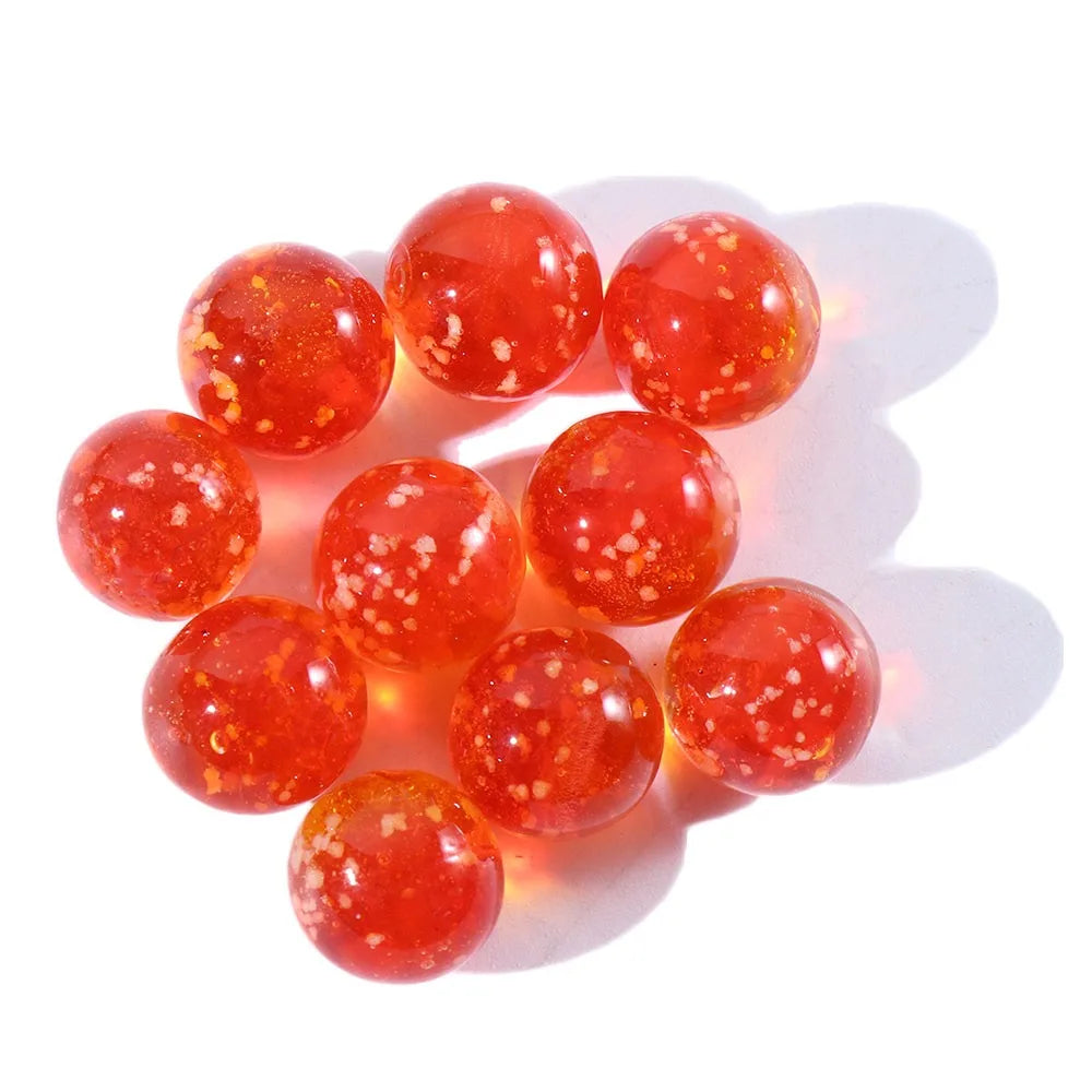 10 pièces/paquet Billes en verre lumineuses dans l'obscurité Billes en verre non poreuses Bille en verre pour aquarium 10 pièces/paquet 16 mm
