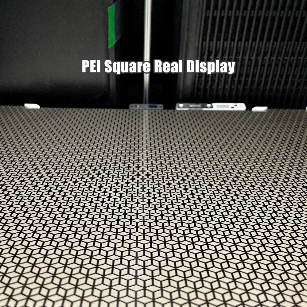 H2D Build Plate Pei Honeycomb Pei Squar Dould Sided Spring Steel Plate 350x320mm For Bambu Lab H2D Bed 3D Printer Accessories