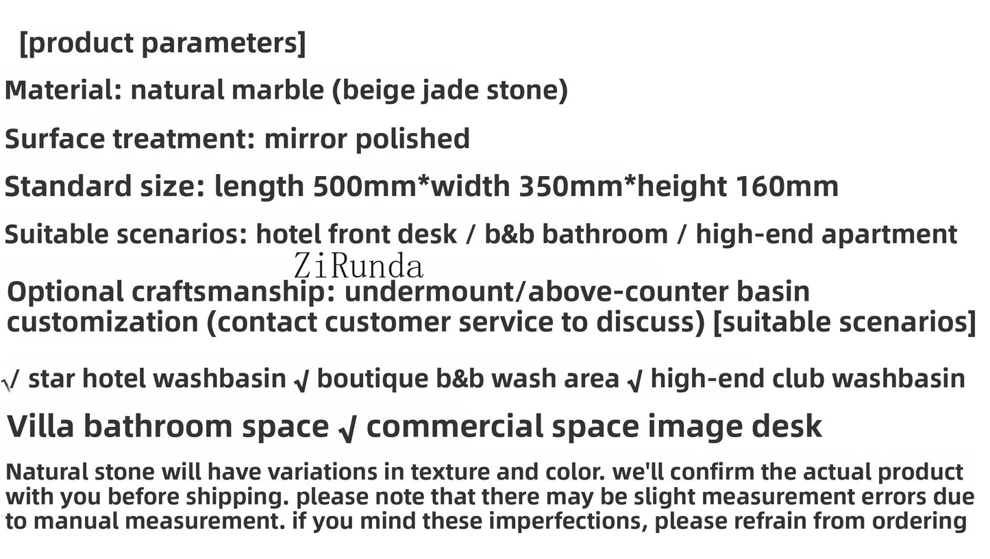 Natural stone rice topaz platform basin jade oval wash basin can be customized hotel sink