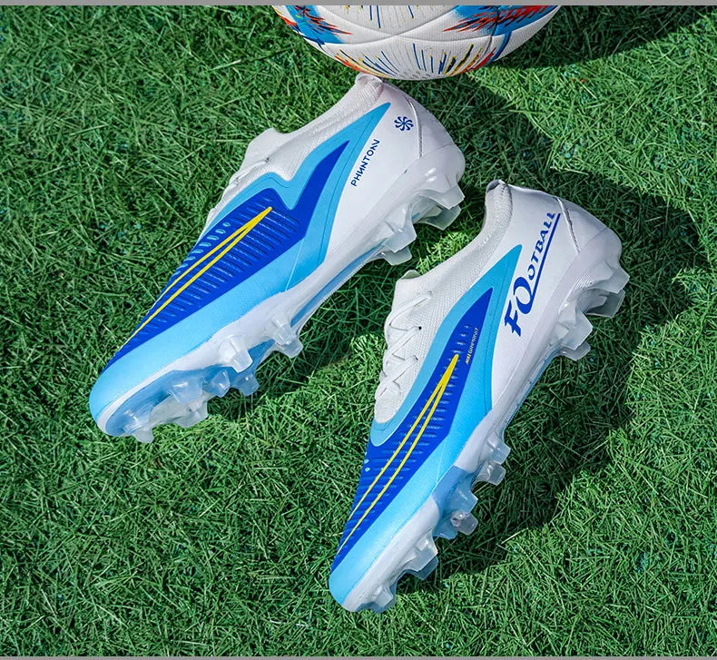 H08-1 Professionelle Herren-Fußballschuhe Training Rutschfeste Stollenschuhe TF/FG Fußballschuhe Chuteira Campo für Männer 35-45