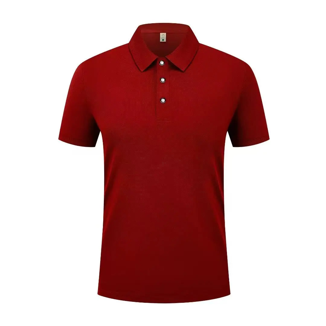 Summer Casual Sports Quick-drying Lapel Short-sleeved POLO Shirt 23 Solid Color Shirt Cycling Suit Fitness Suit For Men S-4XL