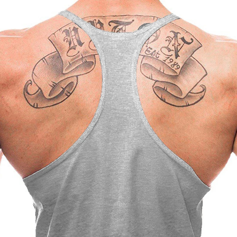 Gilets de course pour hommes ANIMAL Lettres imprimées Débardeurs de sport sans manches en coton pour la musculation Maillots de corps vêtement de fitness musculaire