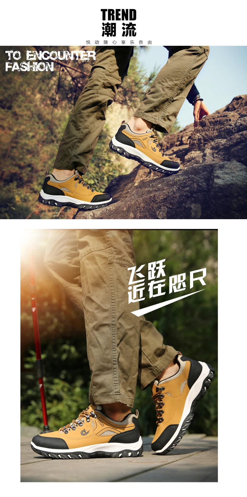 Chaussures de Randonnée pour Homme Camping Course Marche Jogging Baskets Bottes Imperméables Antidérapantes Chaussures de Sport Zapatos Hombre
