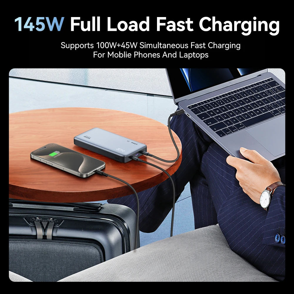 zime Z5 145W PowerBank 25000mAh PD Fast Charging High-wattage Portable Charger For Laptops And Phones With External Battery
