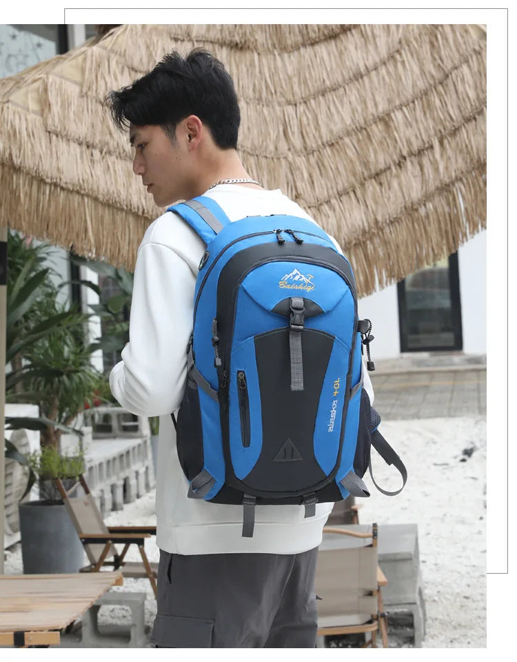 Sac à dos de sport de voyage unisexe 2026 grande capacité en nylon léger pour randonnée en plein air hommes et femmes sac d'école étudiant