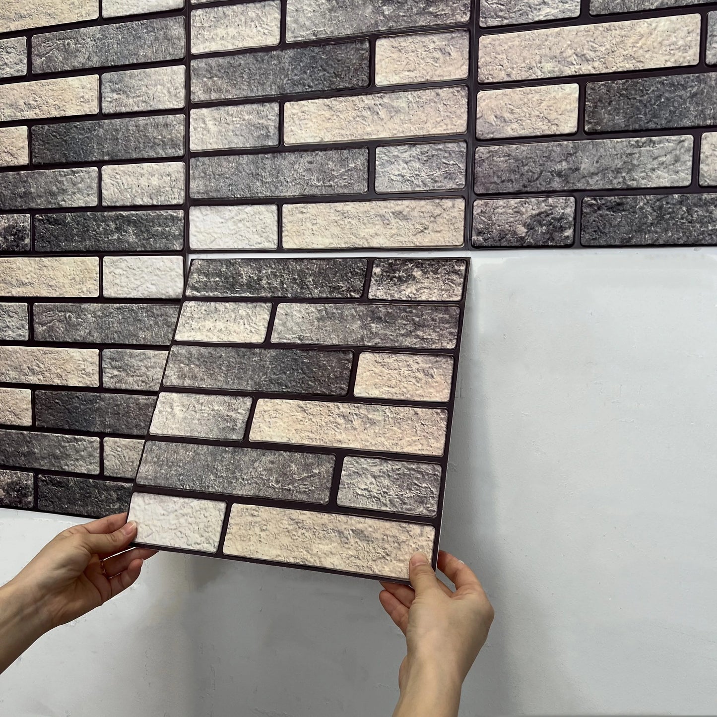 10/20Pcs Peel and Stick Tile Backsplash Thicker Design Marble Tiles 12"X12" Stick on Backsplash Self Adhesive Tiles for Any Room