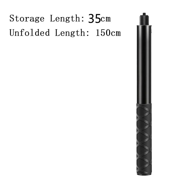 Poignée de bundle perche à selfie pour Insta360 X4 X3 X2 GoPro 12 11 10 9 DJI Action 4 3 SJCAM Camera Bullet Time Perche à selfie invisible
