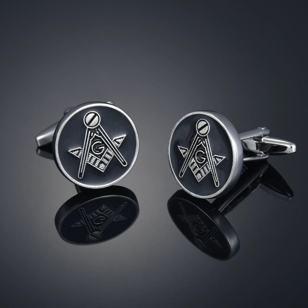 Quality Gems Craft Manschettenknöpfe Blumenmuster Golden Horse Muster Stoff Französische Ovale Hemd gemelos cuff links