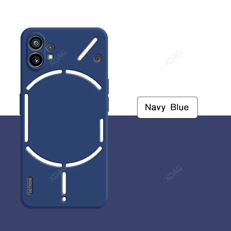 Coque de téléphone pour Nothing Phone (1) 1 One 5G A063 Housse de protection arrière en silicone liquide d'origine de haute qualité simple et tendance avec protection d'appareil photo