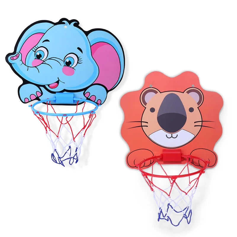 Kit de panier de basket pour enfants, dessin animé, animaux créatifs, support de basket-ball, jeu de sport d'extérieur et d'intérieur pour enfants