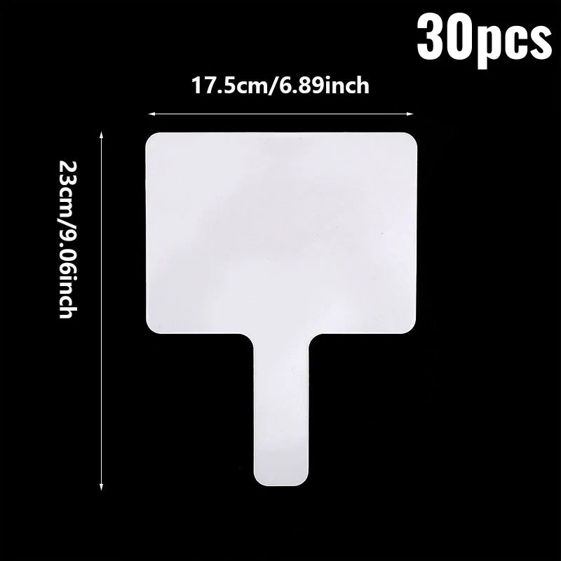 10/30PCS Answer Board Handheld Student Kids Whiteboards White Double Sided Small Game Props Melamine Reusable Whiteboard Child