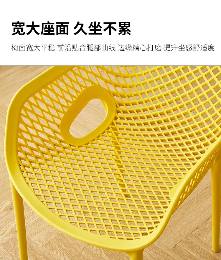 Outdoor-Kunststoff-Esszimmerstühle Nordisches modernes Design Esszimmerstühle Küche Schlafzimmer Sillas De Comedor Chaises Küchenmöbel