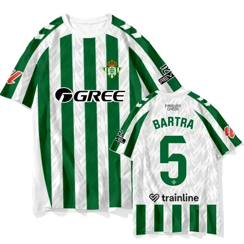 T-shirt d'entraînement de football estival, maillot de joueur de football pour adultes et enfants, vêtements de sport à séchage rapide, t-shirts Y2K décontractés, nouvelle col