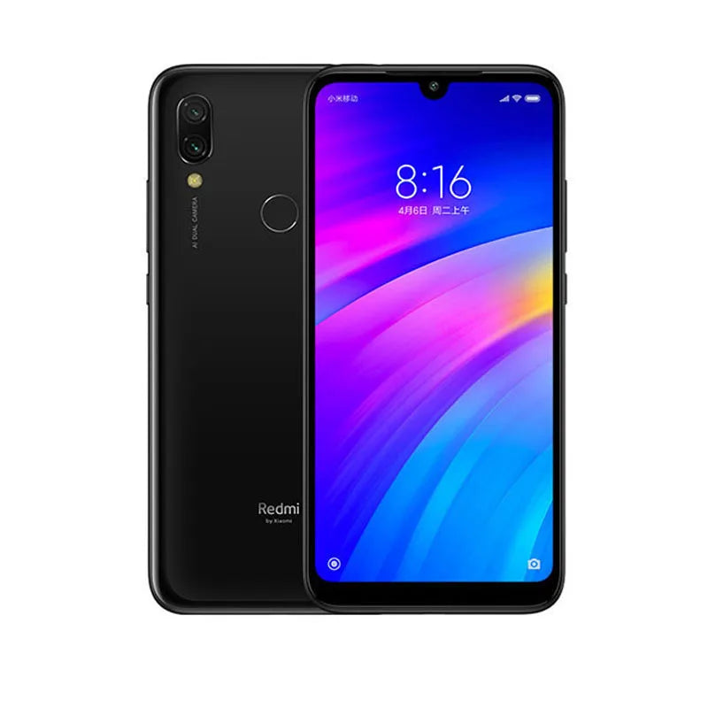 Xiaomi Redmi 7 Handy mit Handyhülle, Dual-SIM-Steckplatz Handy Android Dual-Kamera gebrauchtes Handy