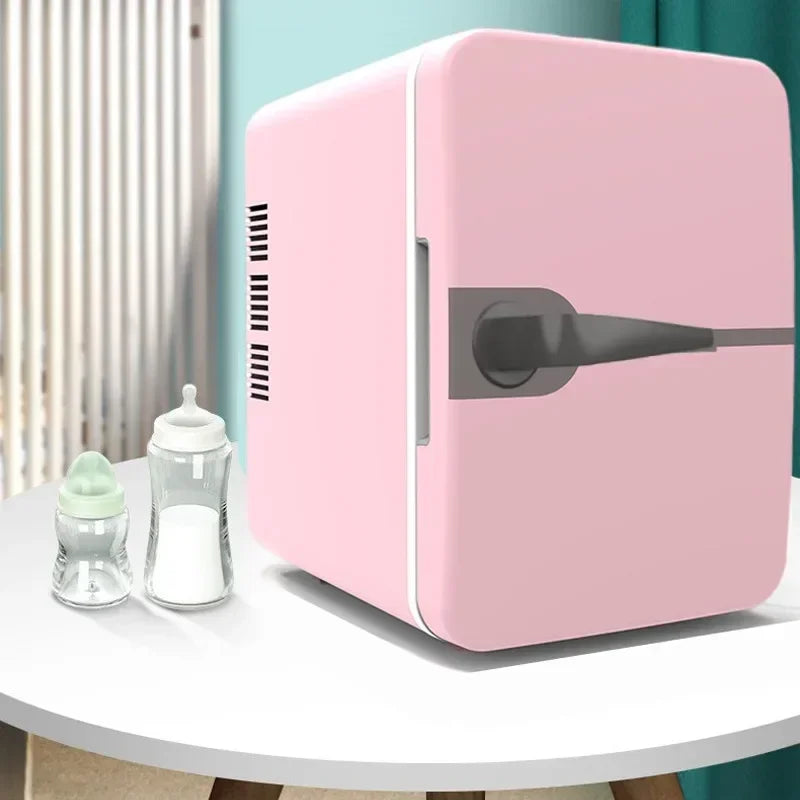 6L Auto Mini Kühlschrank Schönheitskosmetik Maske Make-up Hautpflege Kühlschrank Halbleiter USB Beheizter Kühl-Dormitory-Kühlschrank