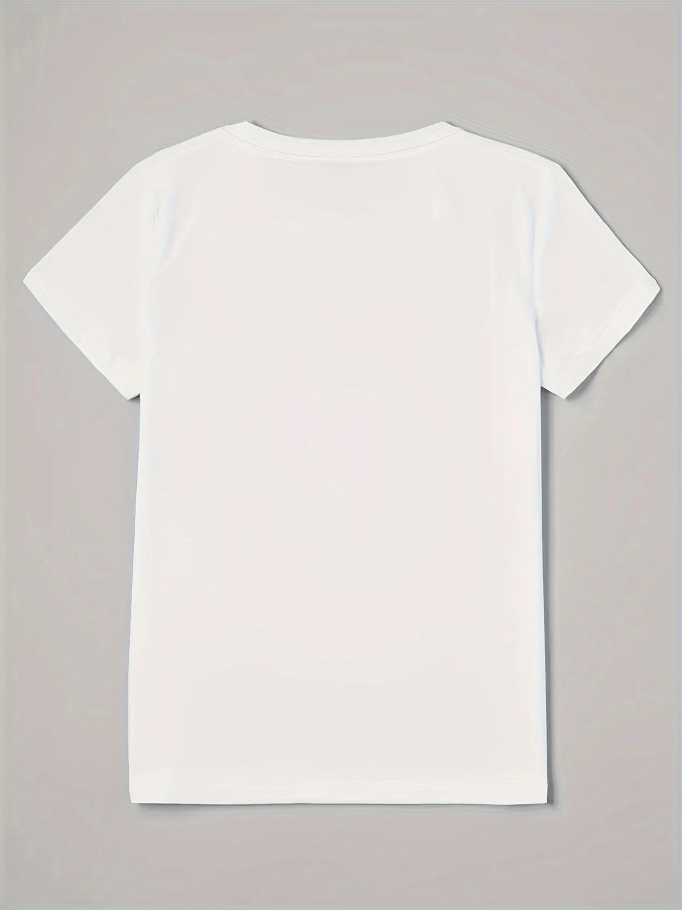 Kurzärmeliges Paris Eiffelturm bedrucktes Rundhals-T-Shirt für Damen – lässig, Sommer, Frühling, ästhetische Kleidung