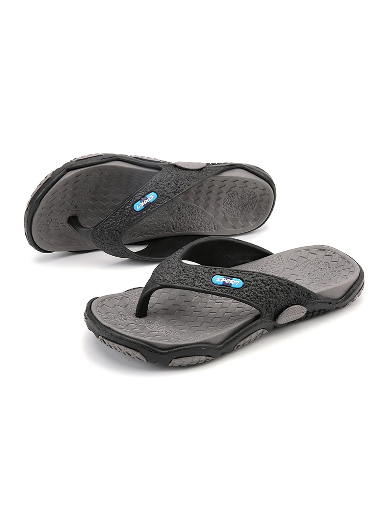 Herren Freizeit Sandalen aus Kunststoff mit schlichter Farbkombination Strand Outdoor Flip-Flops