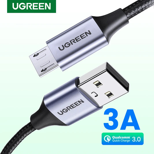UGREEN Micro-USB-Kabel, schnellladefähiges USB-zu-Micro-USB-2.0-Ladekabel für Android-Geräte, kompatibel mit Samsung Galaxy S7 S6 Note