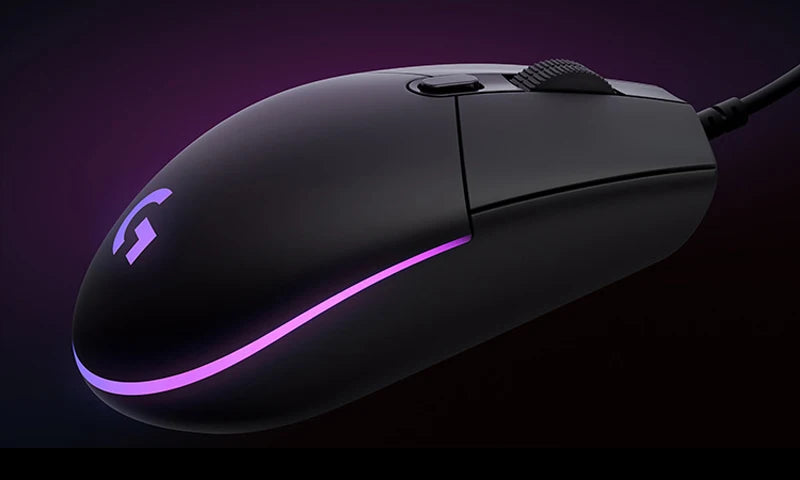 Souris de jeu Logitech (G) G102 Souris RVB Conception légère 200-8000DPI Souris ergonomique de deuxième génération Souris d'ordinateur